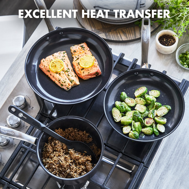 GreenPan Chatham Black Prime Midnight Healthy Ceramic Nonstick 11 Piece